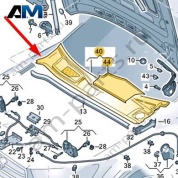 Накладка Audi Q8 2019-2024 4M8819401C