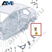 Защитный экран Volkswagen id3 2020-2024 1EA864625