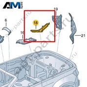 Защитный экран Volkswagen T-Roc Cabrio 2020-2024 2GC864664B