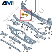 Кронштейн крепления стеклоочистителя Volkswagen id4/id5 2021-2024 11A805328