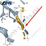 Стойка D Audi A6 (C8) Avant/Allroad 2019-2024 4K9809289