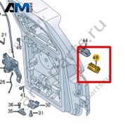 Крепление камеры заднего вида Volkswagen id-Buzz 2023-2024 1T5807210