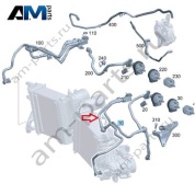 Трубка регенерации топливных паров слева для Mercedes W465 AMG G63 (M177) A1770107110
