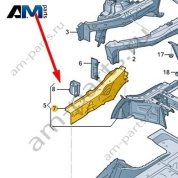 Замыкающая панель Audi Q8 e-tron 2024-2024/Audi e-tron 2019-2023 4KE802158