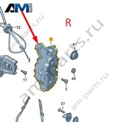 Замок передней правой двери 5CG837016 для Volkswagen Golf 8 2019-2026