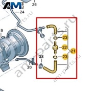 Воздушный шланг VAG 06M133240A
