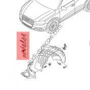 Оригинальный крепеж переднего подкрылка Audi Q3 (2011-2018) 8U0098629