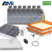 Комплект фильтров MANN с маслом 5W40 229.5 для ТО-2 Mercedes W213 AMG E43