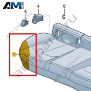 Наполнитель подушки сиденья Volkswagen T-Roc 2018-2024 2GA885375D