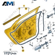 Задняя левая дверь Audi A6 (C8) 2019-2024 4K5833051A
