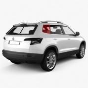 Стекло заднее правое (треугольное) Шкода Карок 57A845298LNVB