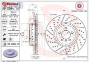 Перфорированные передние тормозные диски 370X30 (09.C394.13) Brembo для BMW 3 Серии F30 рестайлинг M (325-340)