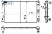 Радиатор охлаждения двигателя MAHLE/KNECHT (CR978000S) на Audi A6 (С6) 2004-2011 3.2FSI