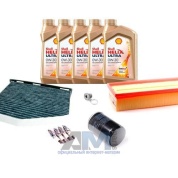 Комплект фильтров для ТО-2 Yeti 1.8TSI с маслом Shell 0W30