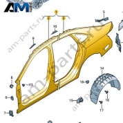 Боковина Volkswagen Jetta VII 2020-2024 17A809606B