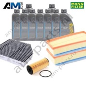 Комплект фильтров MANN с маслом 5W40 229.5 для ТО-1 Mercedes W213 AMG E63S