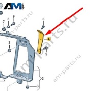 Кронштейн дополнительного радиатора ОЖ Audi Q8 2019-2024 4M8121264A