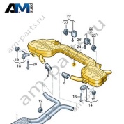 Задний глушитель Audi A6 (C8) 2019-2024 4K0253609A