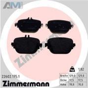 Задние тормозные колодки (22602.175.1) Zimmermann на Mercedes GLC X253 220d/250/350e