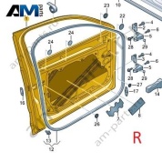 Дверь передняя правая Volkswagen Тигуан 57G831056A