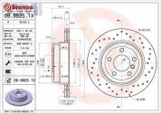 Перфорированные задние тормозные диски 330X20 (09.9925.1X) Brembo для BMW X5 (F15) 30d