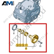 Вал с фланцем VAG 0AH409343