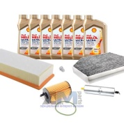 Комплект фильтров для ТО-2/4 Audi Q5 2008-2017 3.0TDI с маслом Shell 0W30