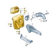 Корпус воздушного фильтра Ауди А4 (B9) 2019-2025 2.0TFSI 8W0133837Q