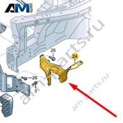 Кронштейн крыла Audi Q8 e-tron 2024-2024/Audi e-tron 2019-2023 4KE803504