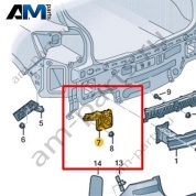 Направляющий профиль Volkswagen T-Roc 2018-2024 2GA807454A