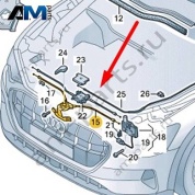 Ручка отпирания Audi Q8 e-tron 2024-2024/Audi e-tron 2019-2023 4KE823529B