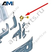 Перегородка Audi Q8 2019-2024 4M8813402A