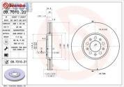 Передние тормозные диски BREMBO 09.7010.21 на Volkswagen Golf IV (1997-2005)