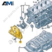 Крышка с манжетным уплотнением VAG 05L103151C