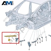 Часть стойки А Volkswagen id3 2020-2024 10A864623