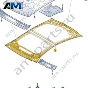 Усилитель рамы крыши Audi A8 (D5) 2018-2024 4N0817401P