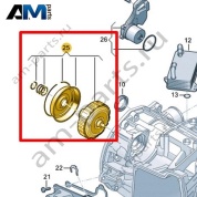 Ремонтный комплект двойной фрикционной муфты VAG 0GC398029C