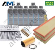 Комплект фильтров MANN с маслом 5W40 229.5 для ТО-2 Mercedes AMG S 63