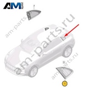 Неподвижное стекло багажника слева Porsche Macan (2014-2018) 95B845297GG