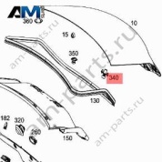 Амортизатор крышки багажника (отбойник) A2577501600 на Mercedes CLS C257