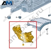 Шумоизоляция перегородки моторного отсека Volkswagen id3 2020-2024 10C863934A