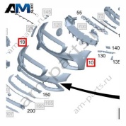 Передний бампер Mercedes E-class W213 A21388575049999