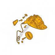 Оригинальный механизм зеркала правый Audi A7 (4G) 4G8858532FGRU