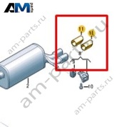 Накладка концевика трубы глушителя Volkswagen Taigo 2022-2024 2G6253825