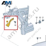 Распорка Volkswagen id3 2020-2024 10A821136A