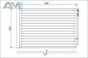 Радиатор кондиционера (VALEO) 814410 для BMW 5 серия (F10) 2011-2013 525dx