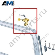 Роликовая направляющая для сдвижной двери Volkswagen id-Buzz 2023-2024 1T3843435B