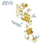 Выпускной коллектор с турбиной 03N145704L  Volkswagen Caravelle T6 (2019-2023) 2.0TDI (199 л.с.) CXEC