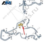 Шланг системы охлаждения Audi A6 (C8) 2019-2024 4K0819552C