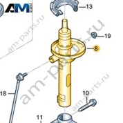 Передний амортизатор VAG 5WA413031AH на Skoda 2019-2026